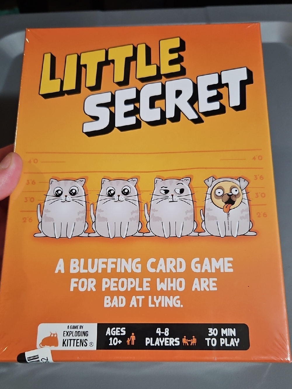 LITTLE SECRET | Bluffing Board Game for Family and Friends Exploding Kitten: NEW